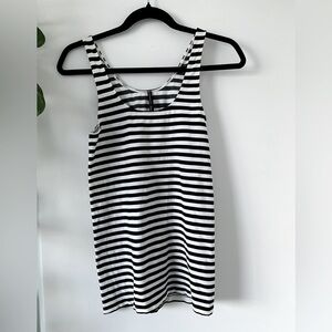2pc ARITZIA Babaton Tank Tops Black/White stripe and White Sizes: M/L and L